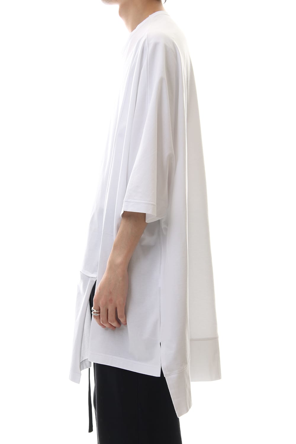 Snap slit Short Cut Sew White