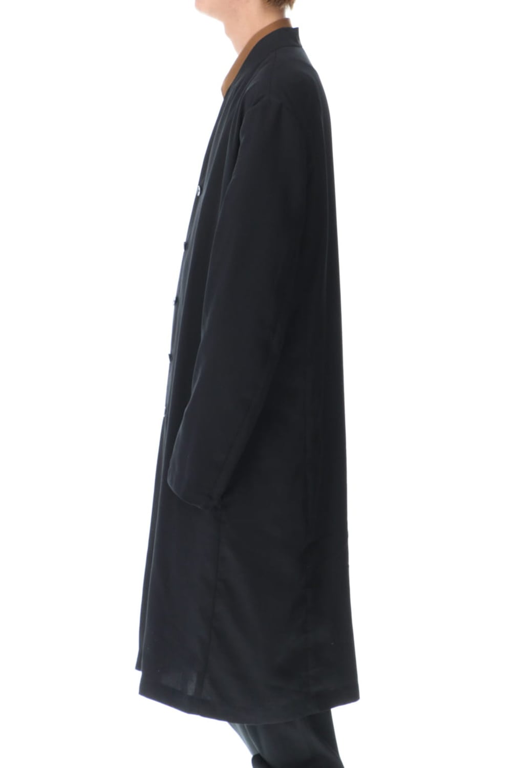 No Collar Long Jacket