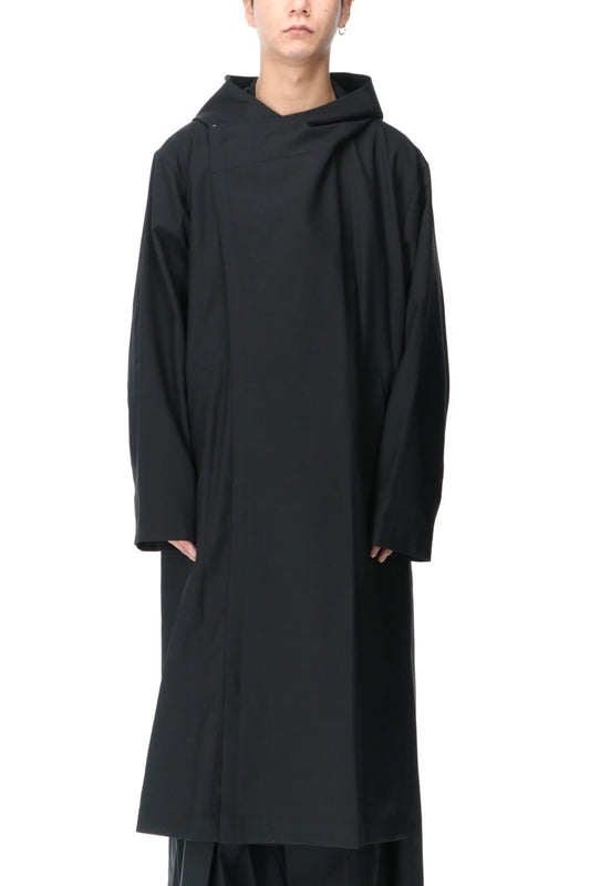 Double Long Hoodie Coat