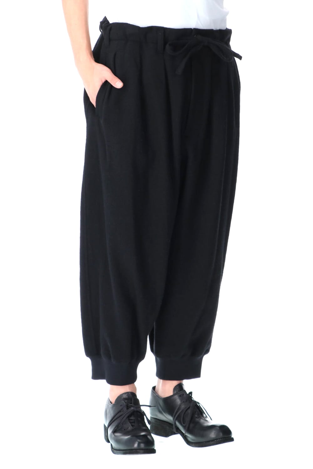 Hem Rib Balloon Pants