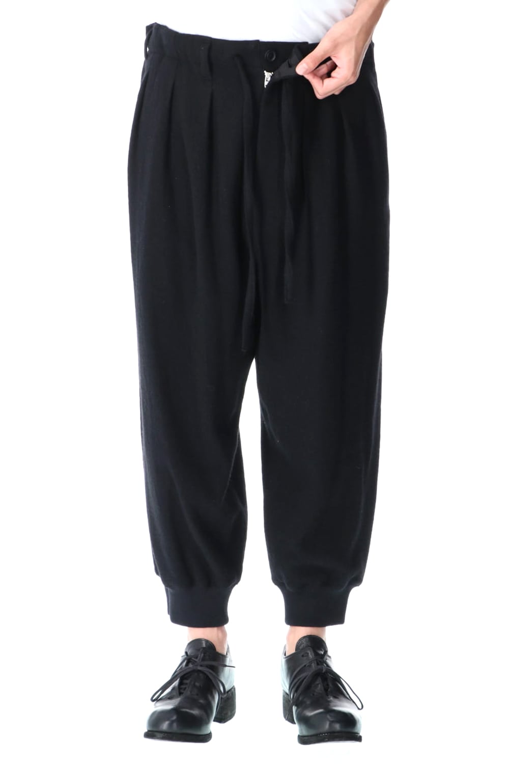 Hem Rib Balloon Pants