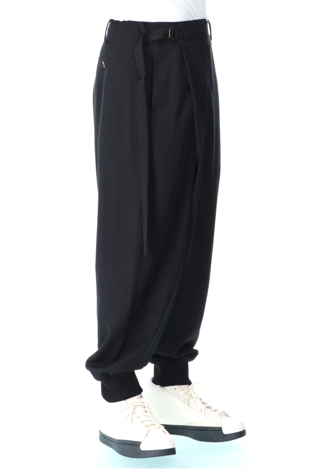 Hem Rib Wrap Sarrouel Pants