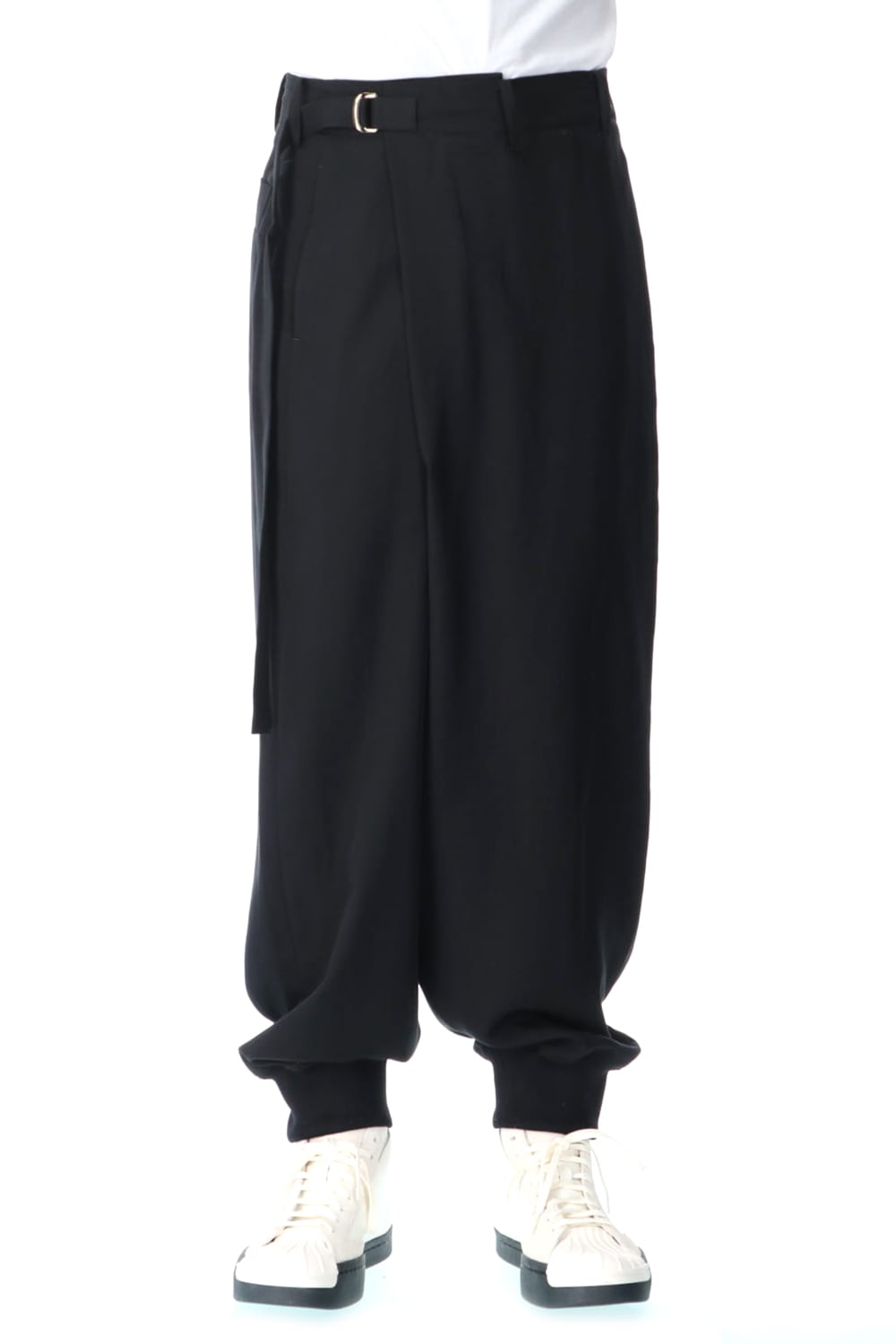 Hem Rib Wrap Sarrouel Pants