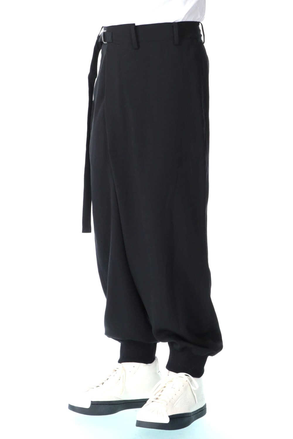 Hem Rib Wrap Sarrouel Pants