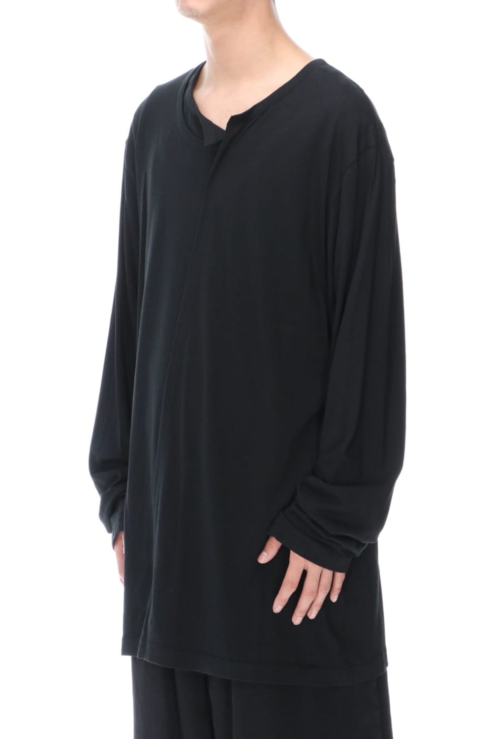 ダブルカラー Tシャツ ロング