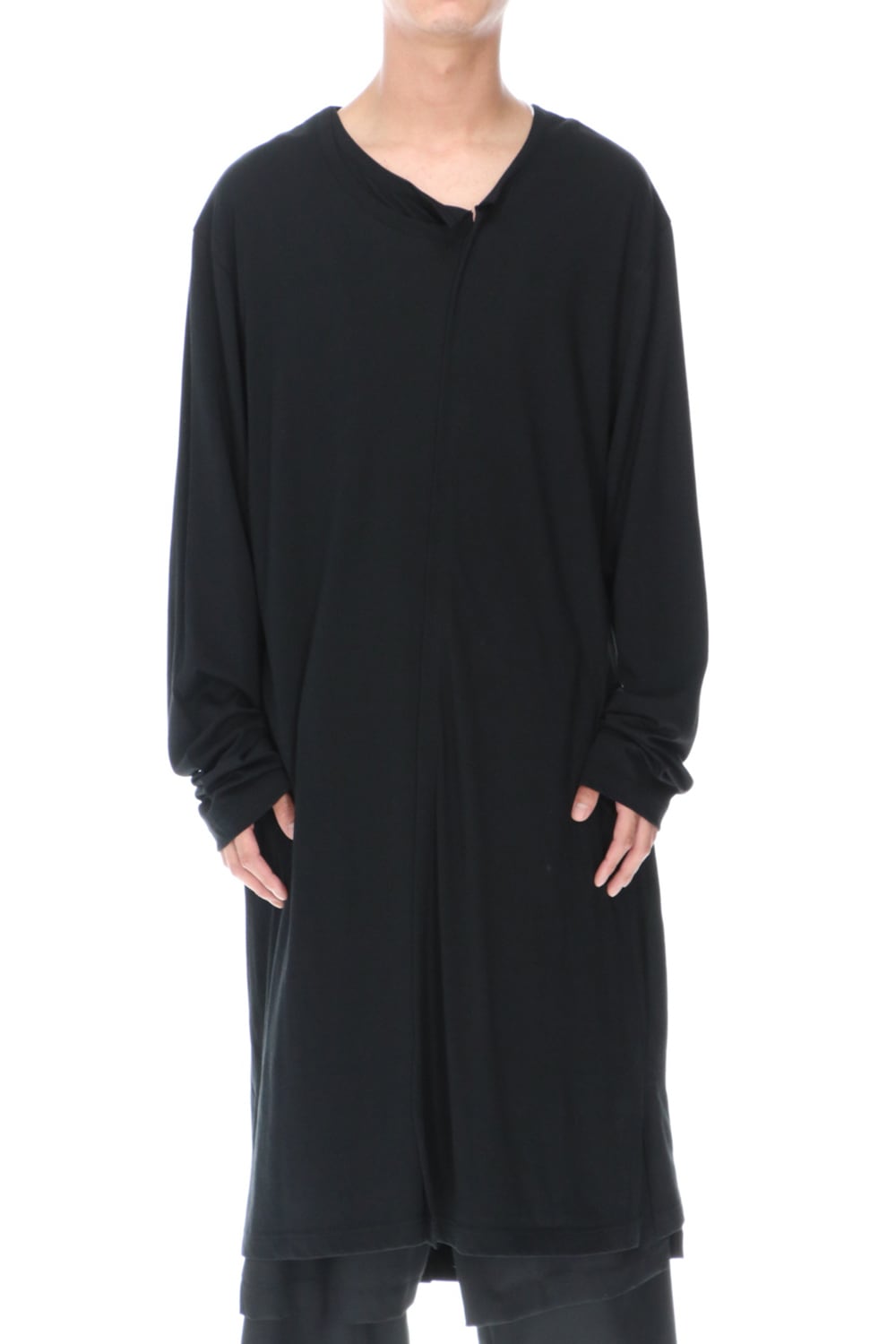 Double collar long Cut Sew