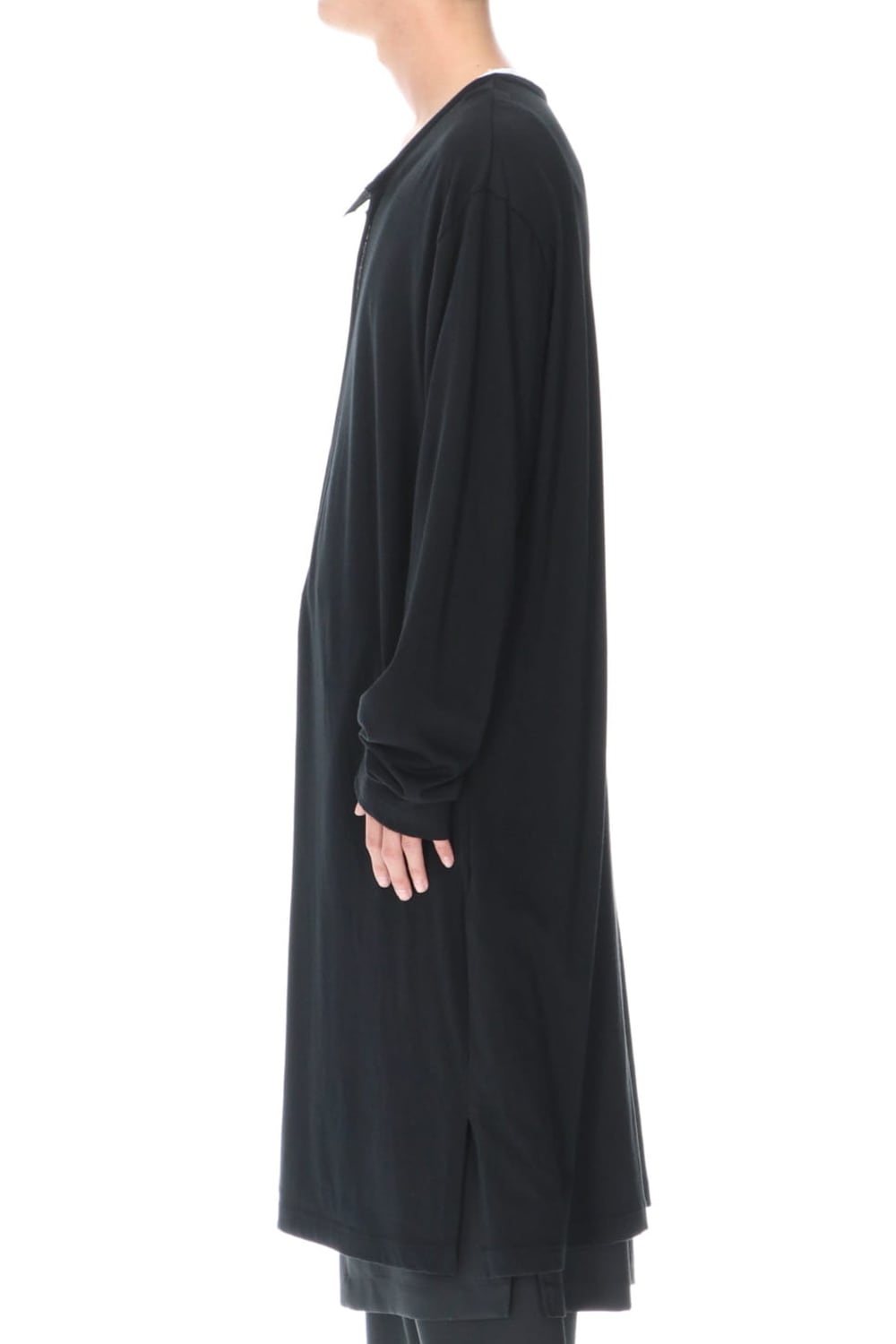 Double collar long Cut Sew