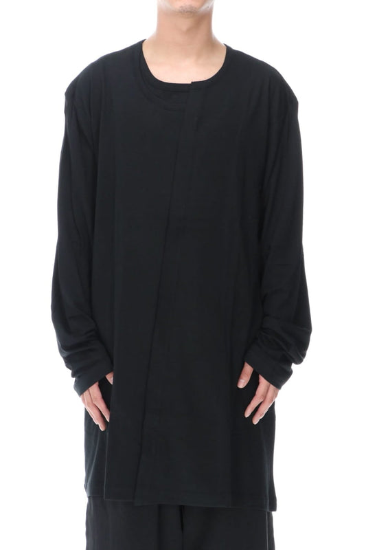 ダブル カラー ロングスリーブ