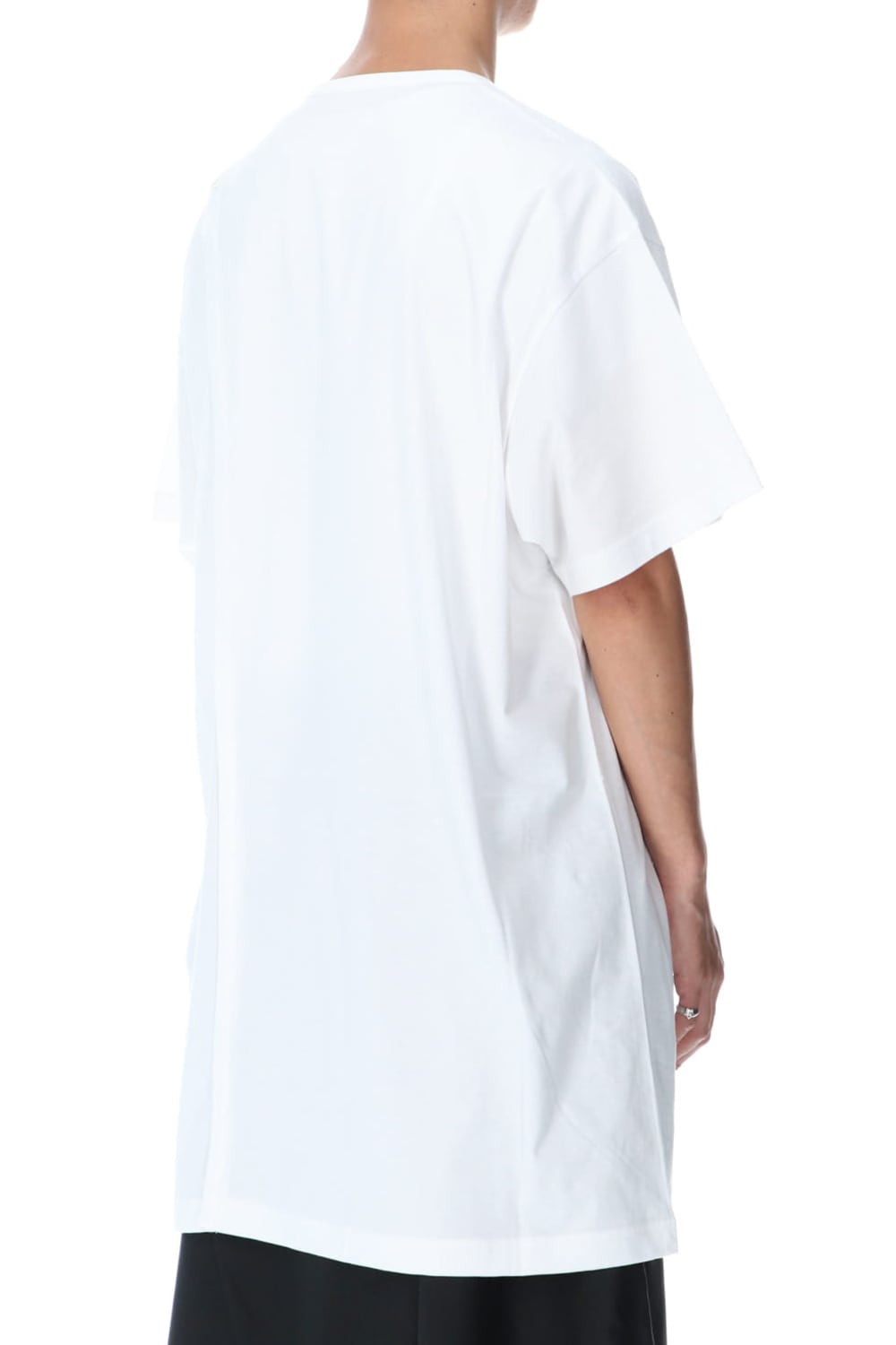 Right Button Straight Cut Sew Short White