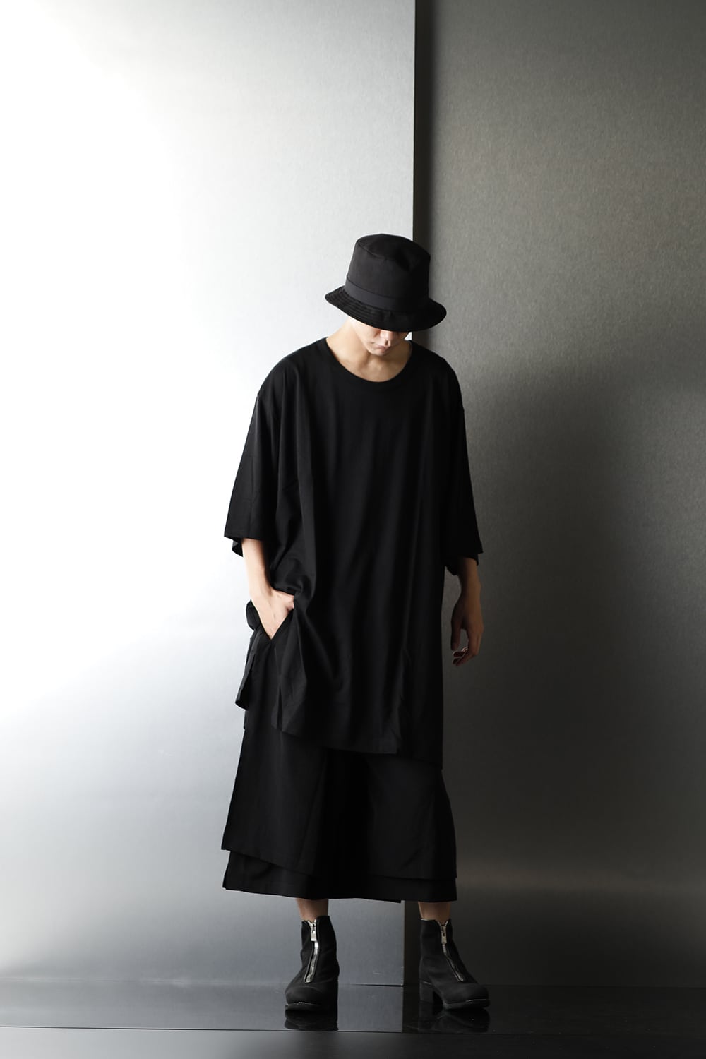 Jumbo cut-sew short Black