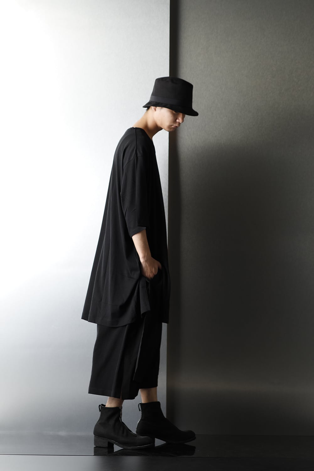 Jumbo cut-sew short Black