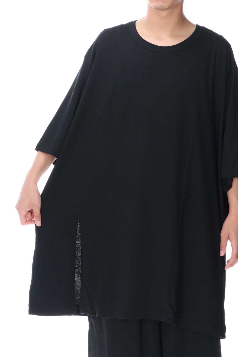 Jumbo cut-sew short Black