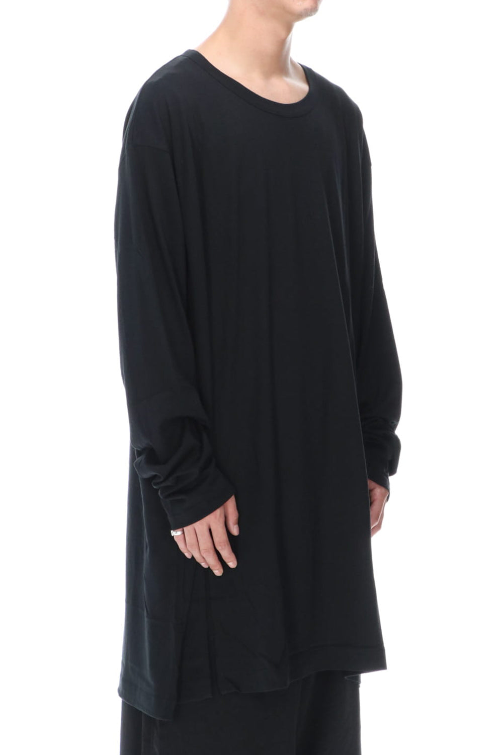 Jumbo cut-sew long Black