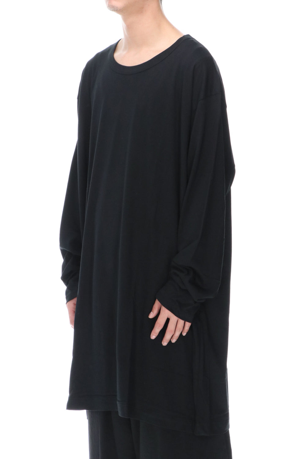 Jumbo cut-sew long Black