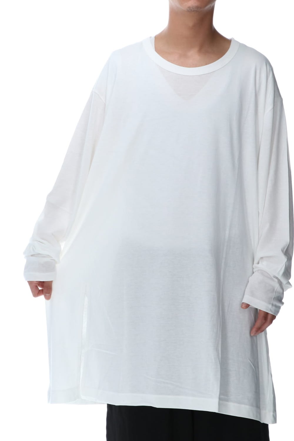 Jumbo cut-sew long White