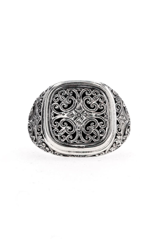 GR14 - メジタレイニアン スクエア シェイプ リング