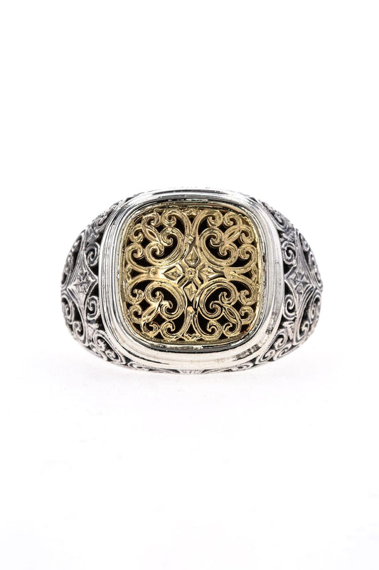 GR18 - Mediterranean Square Shape Ring