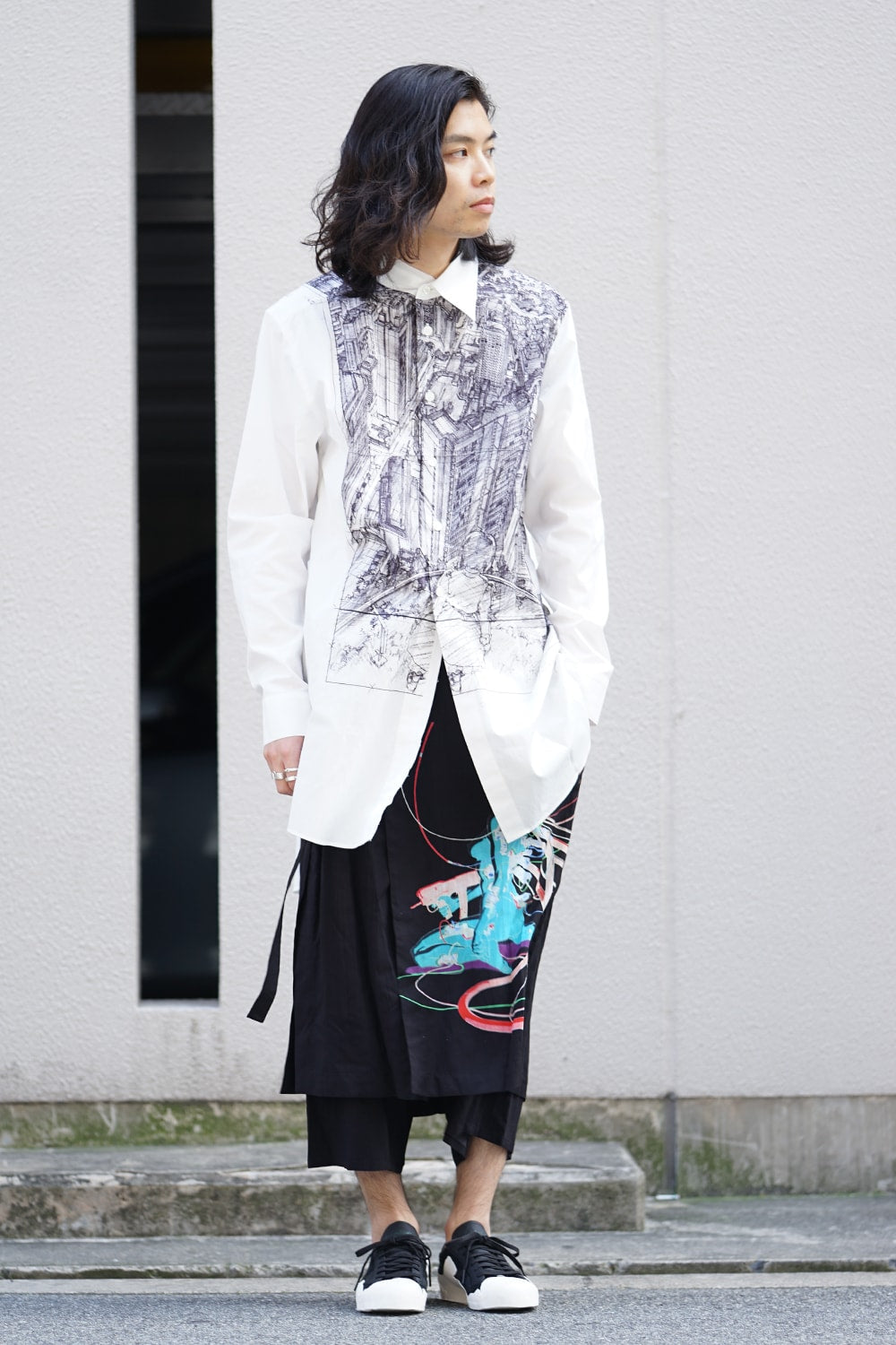 Neck Cutting Shirt Ghost In The Shell - Ground Y