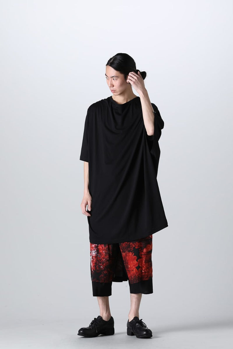 Right Shirring Shoulder T-shirt