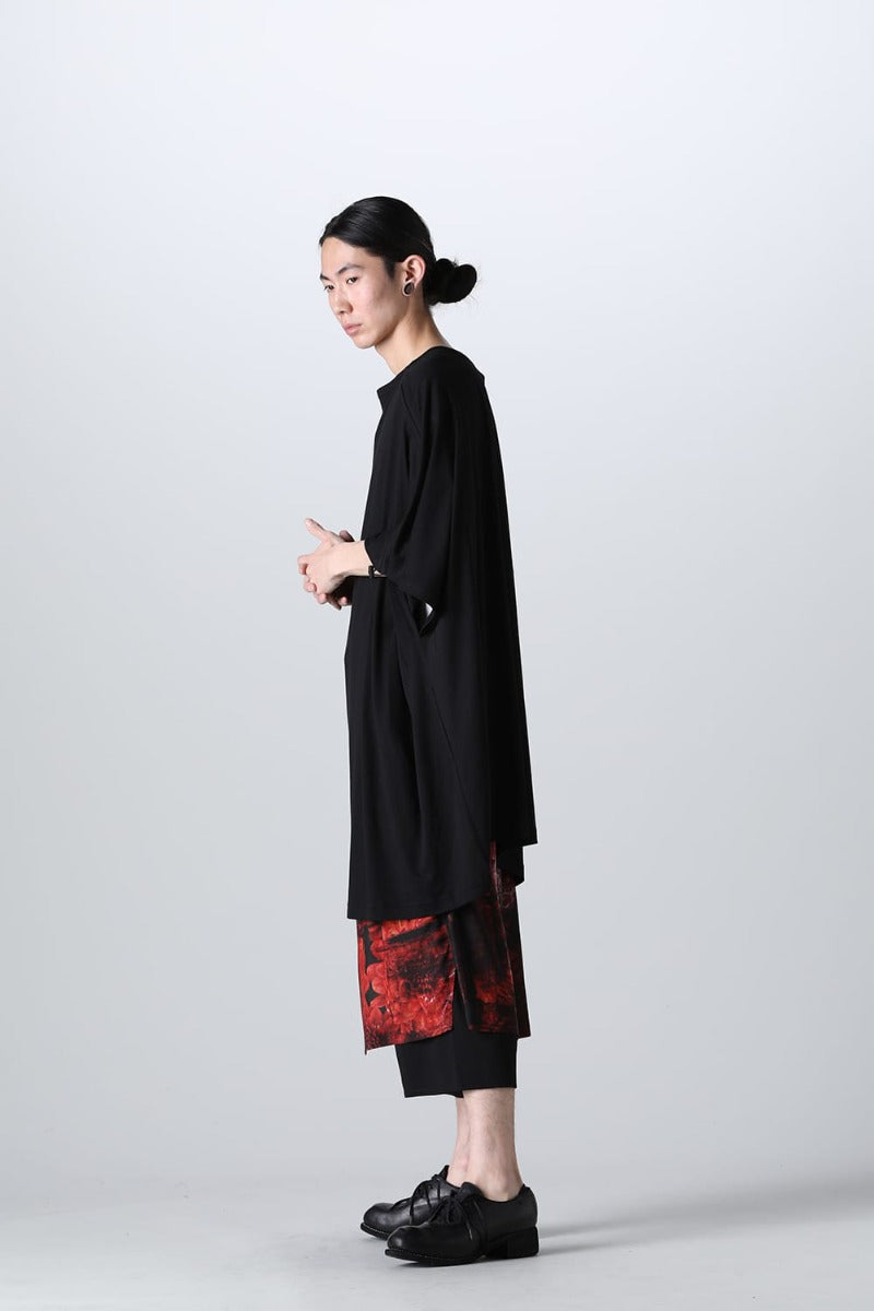 Right Shirring Shoulder T-shirt