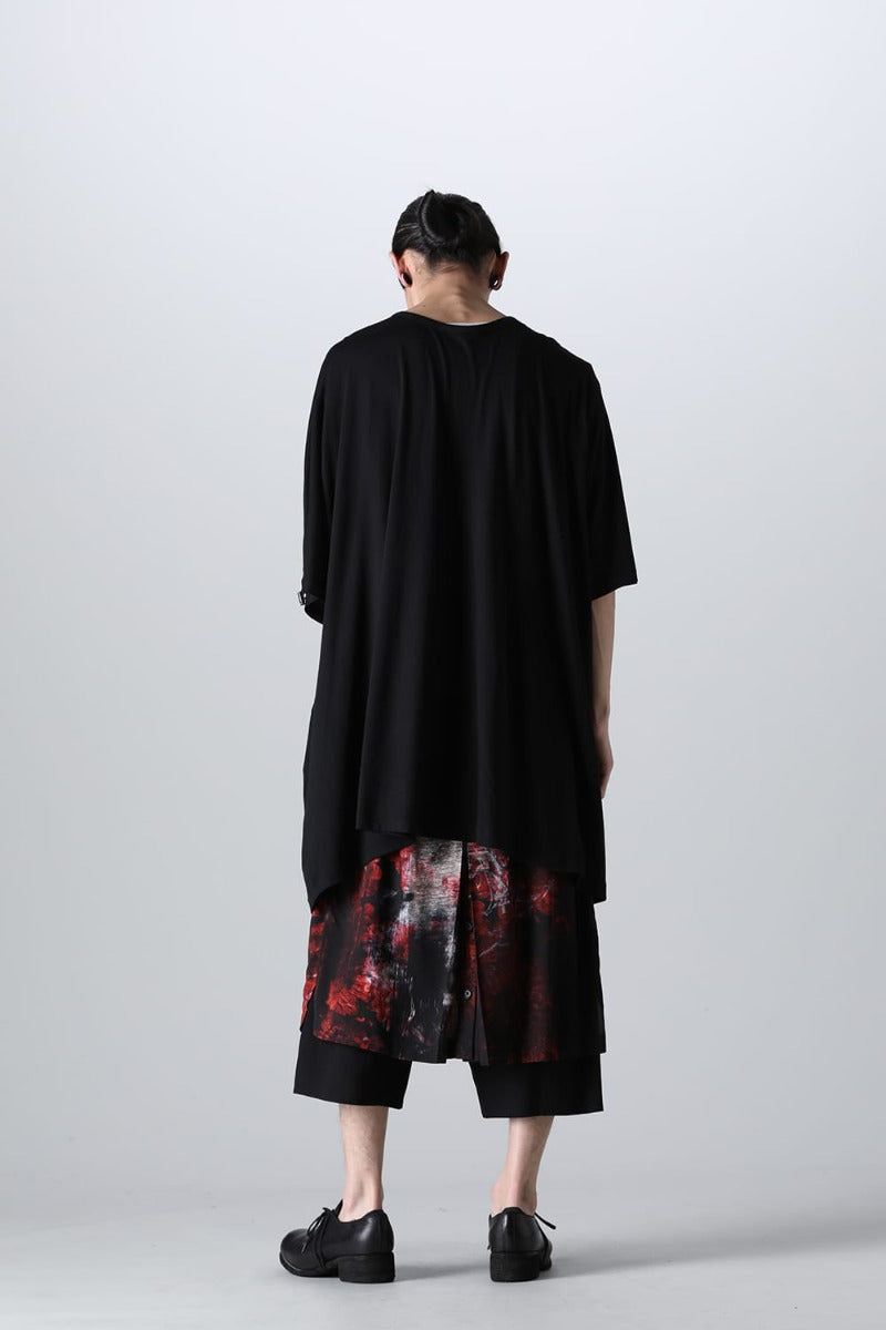 Right Shirring Shoulder T-shirt