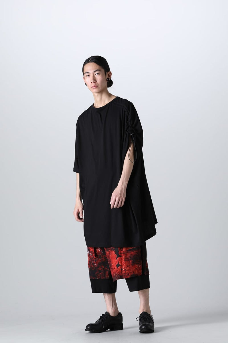 Right Shirring Shoulder T-shirt