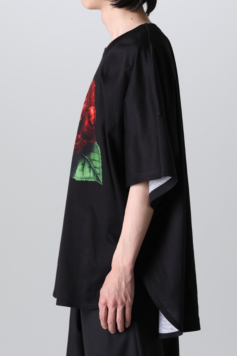 ドルマンスリーブ ラウンドヘム Tシャツ