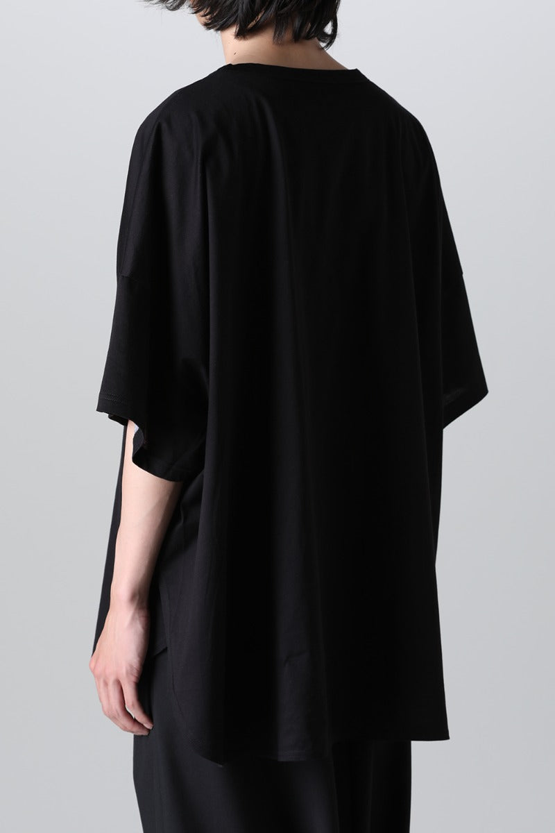 ドルマンスリーブ ラウンドヘム Tシャツ