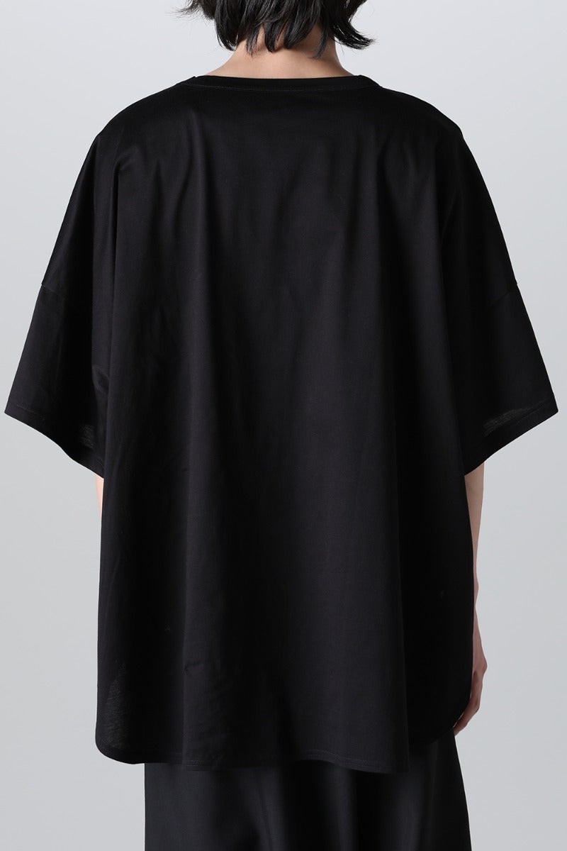 ドルマンスリーブ ラウンドヘム Tシャツ