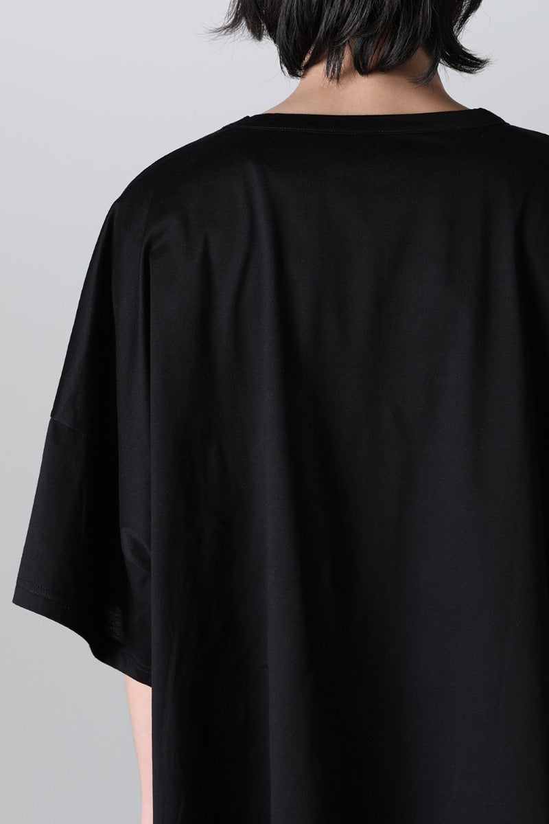 ドルマンスリーブ ラウンドヘム Tシャツ