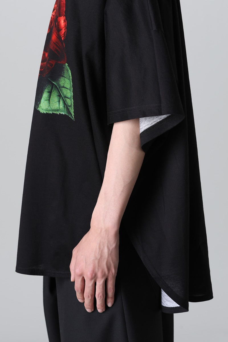 ドルマンスリーブ ラウンドヘム Tシャツ