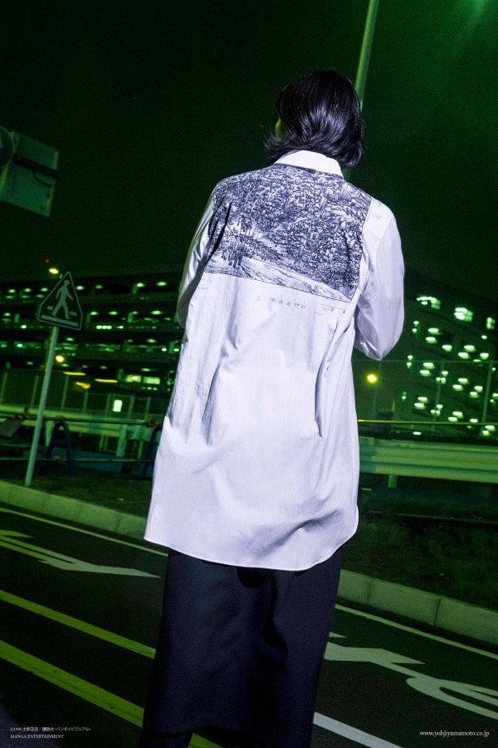 Neck Cutting Shirt Ghost In The Shell - Ground Y