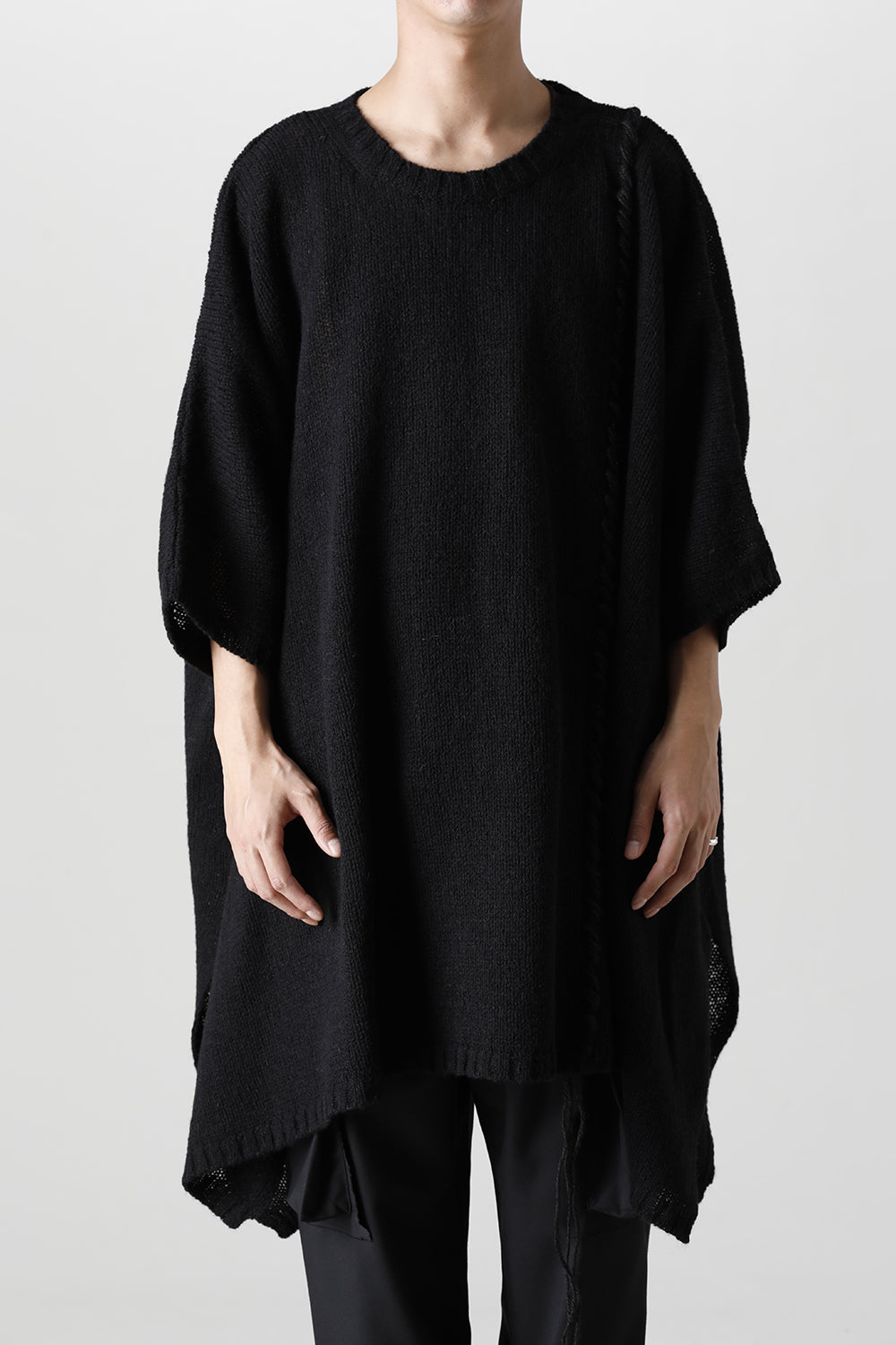 Jumbo drape knit
