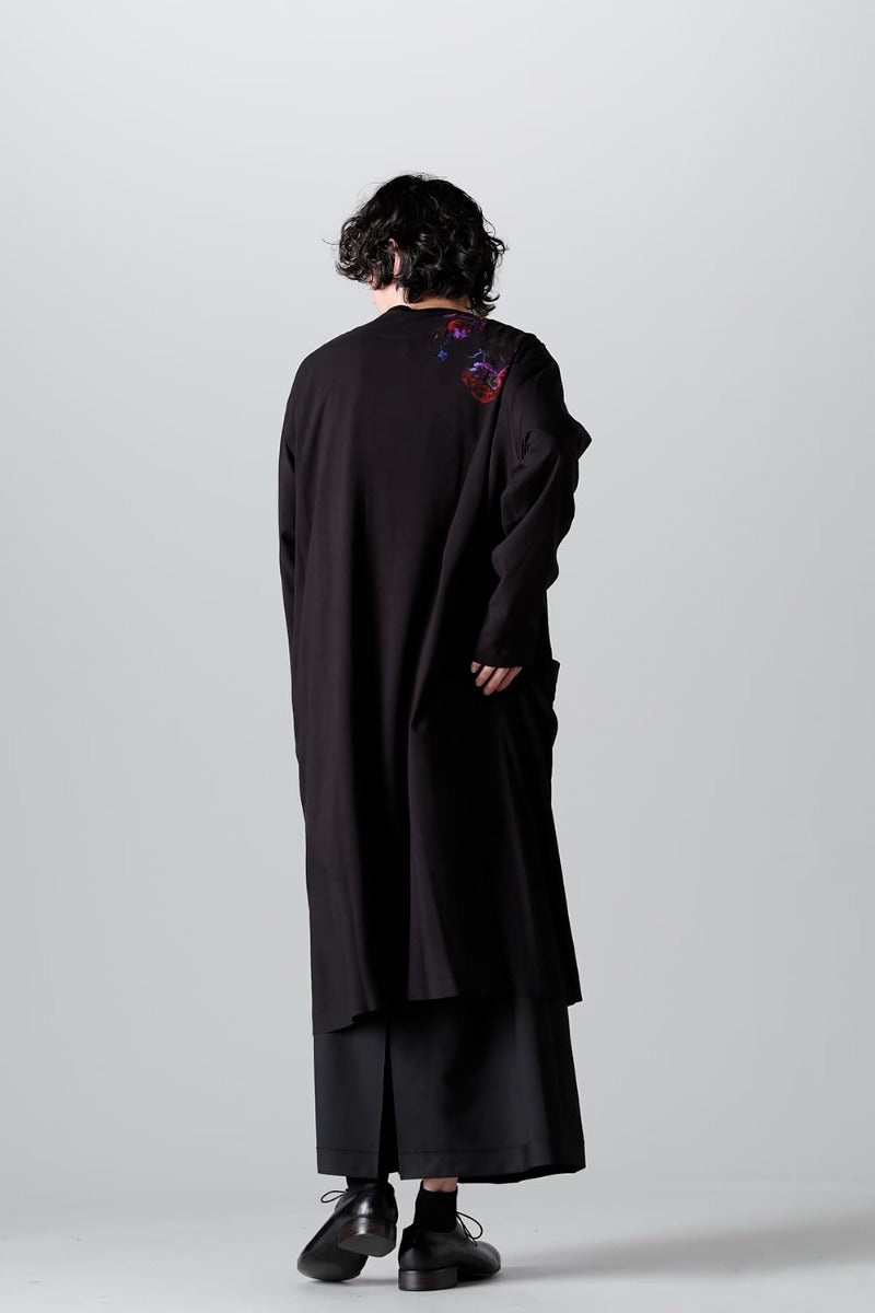 Front Tuck No Collar Coat