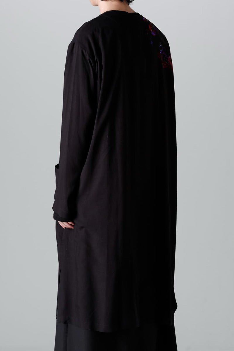 Front Tuck No Collar Coat