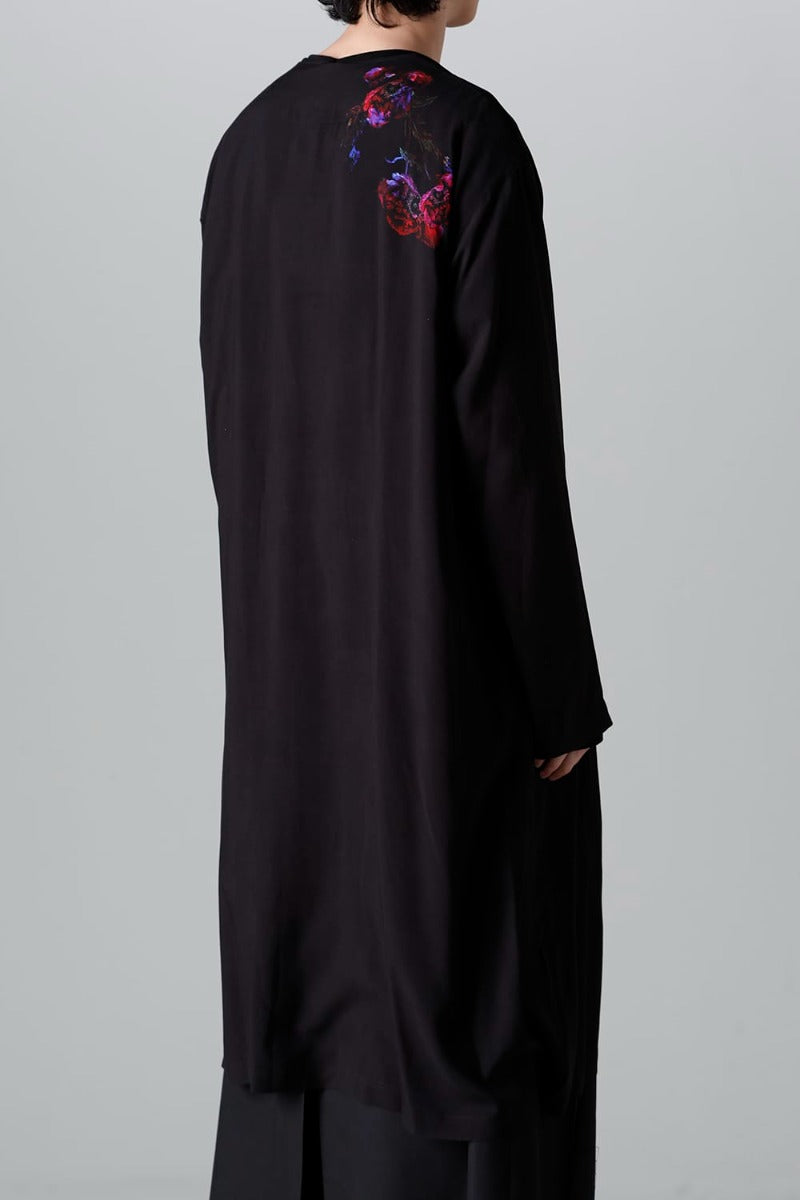 Front Tuck No Collar Coat