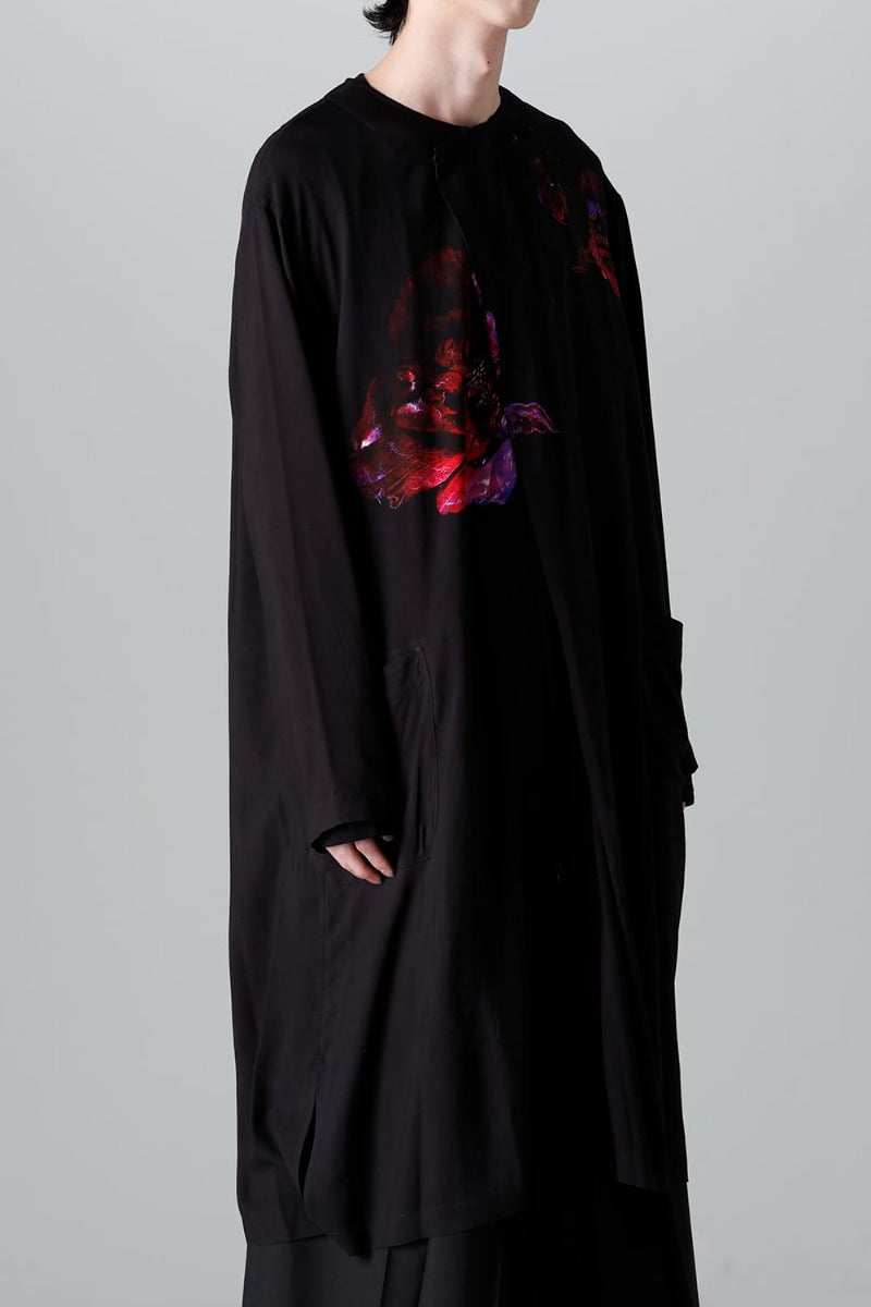 Front Tuck No Collar Coat