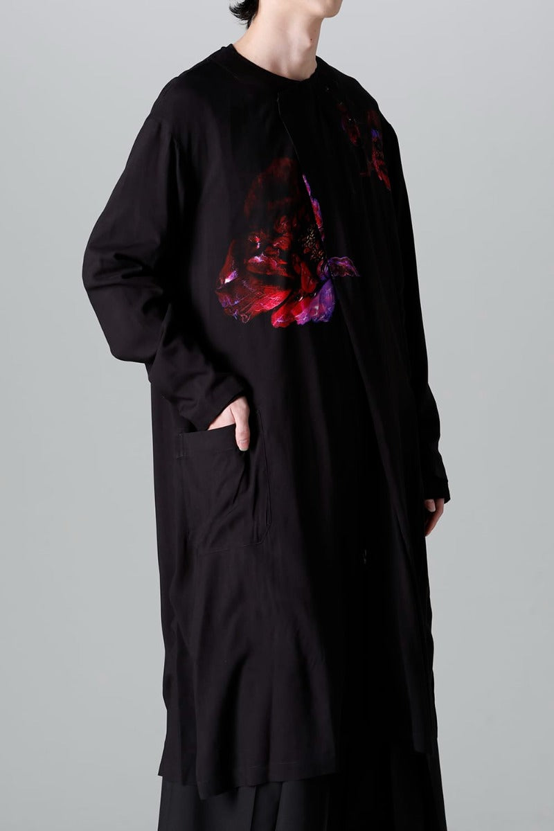 Front Tuck No Collar Coat