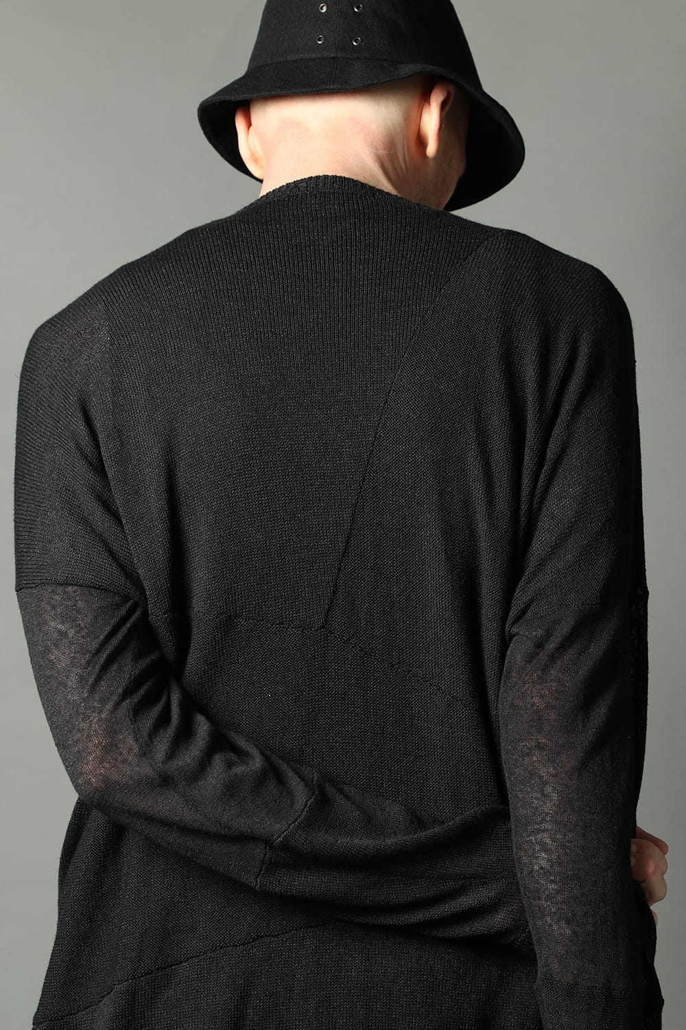Knit long sleeve linen nylon combination