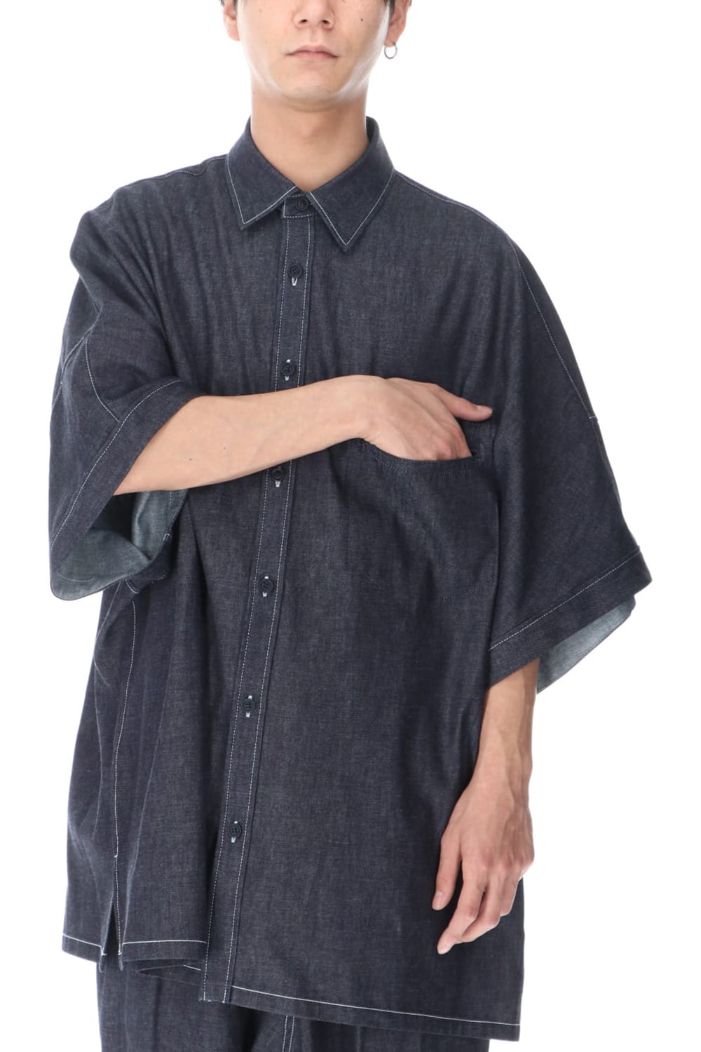 ​ドルマン半袖ビッグシャツ