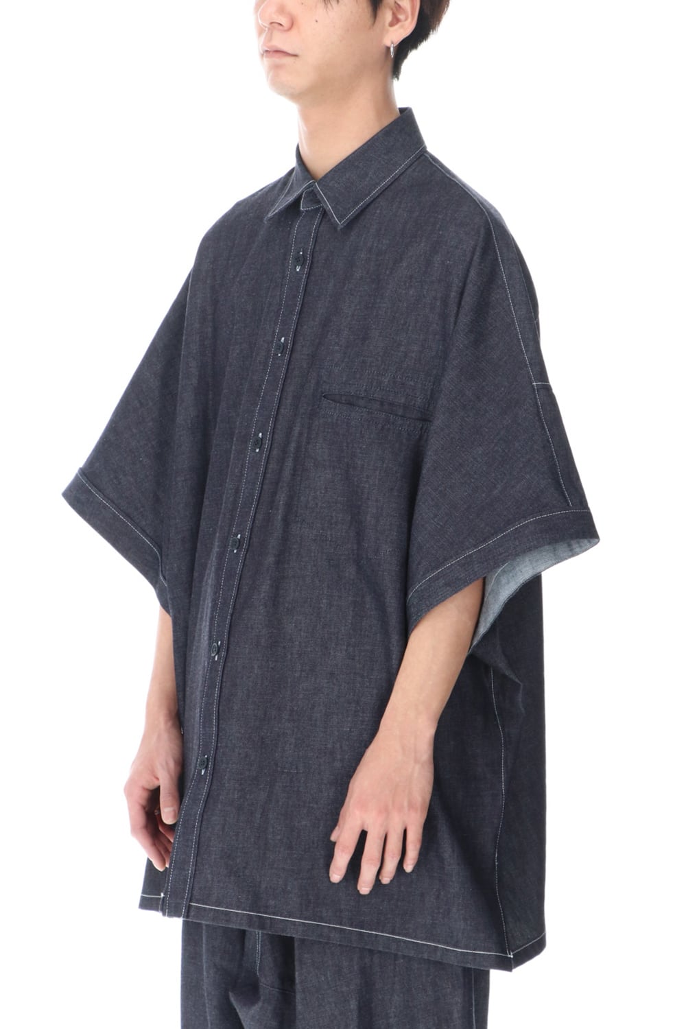 ​ドルマン半袖ビッグシャツ