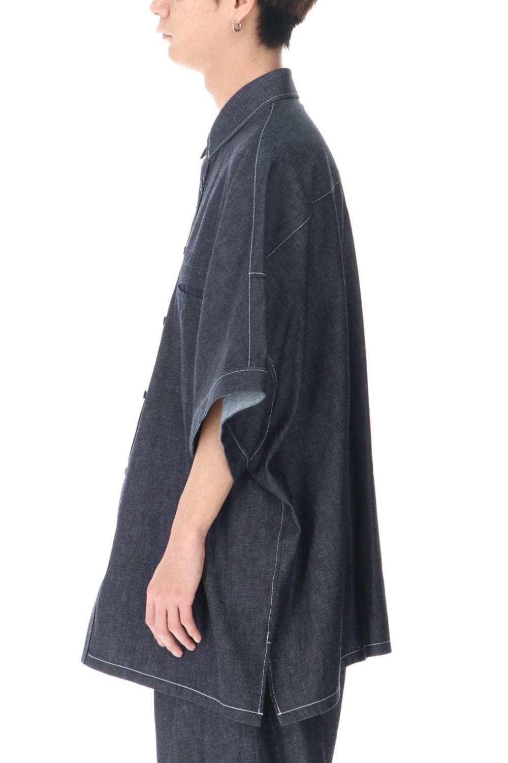 ​ドルマン半袖ビッグシャツ