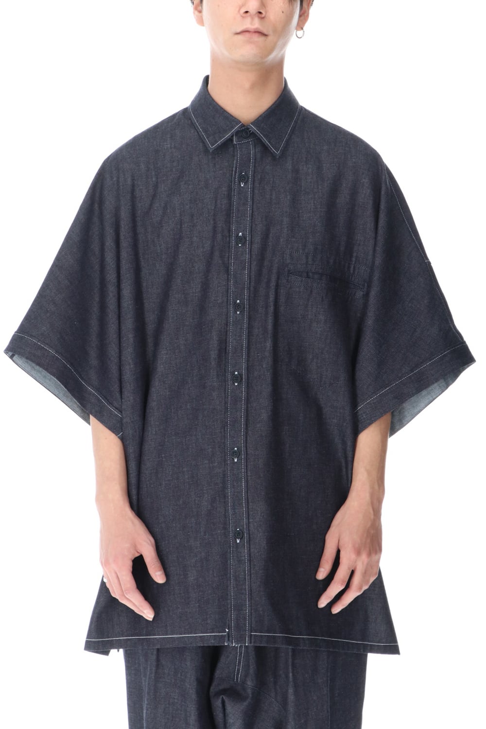 ​ドルマン半袖ビッグシャツ