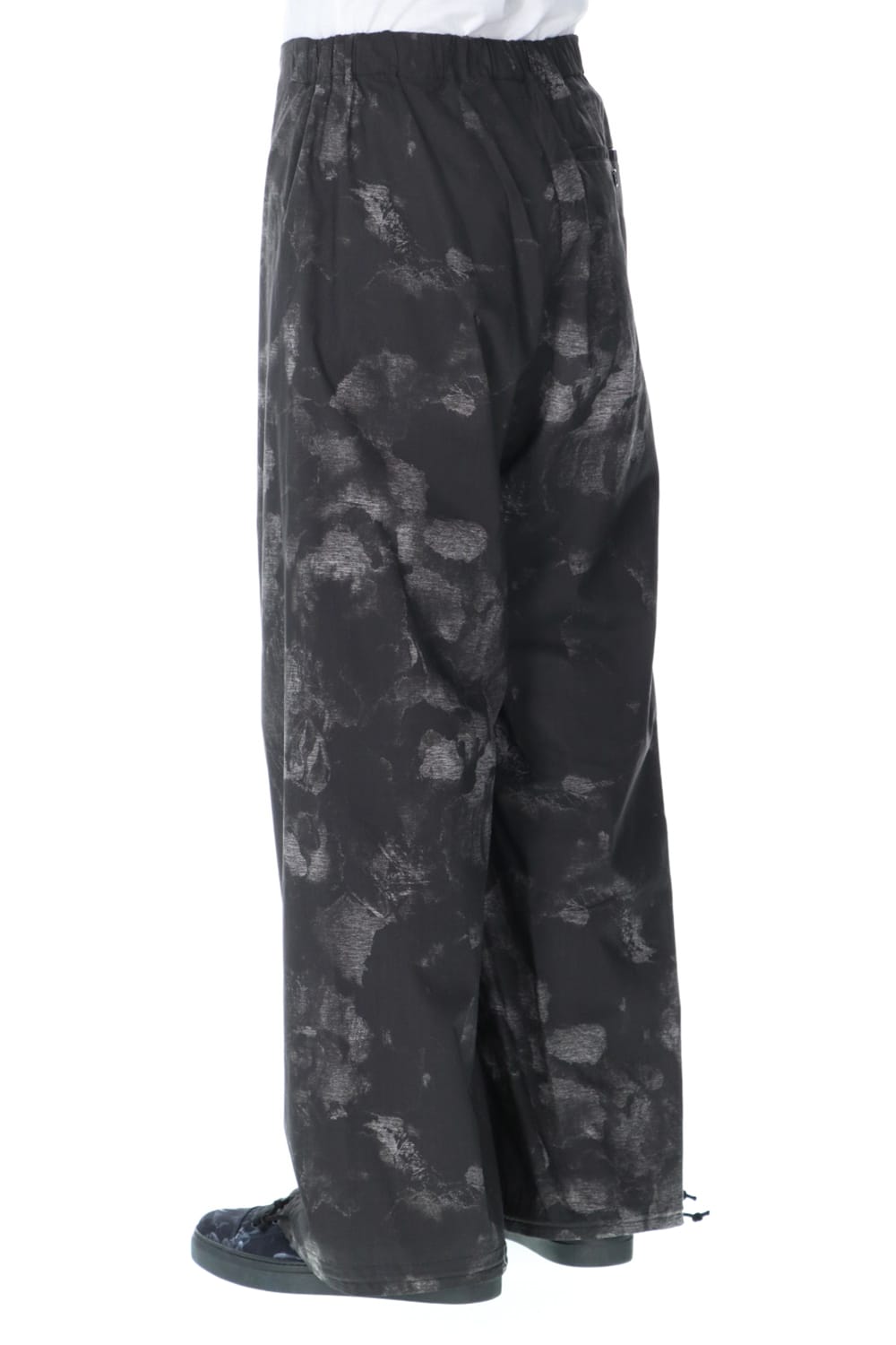 Thai style Balloon pants (Flower print) Black