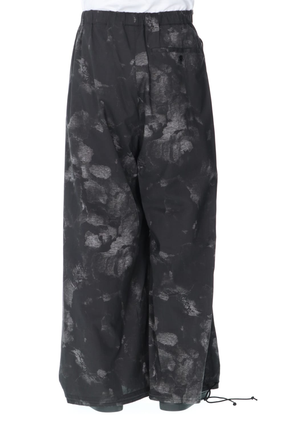 Thai style Balloon pants (Flower print) Black