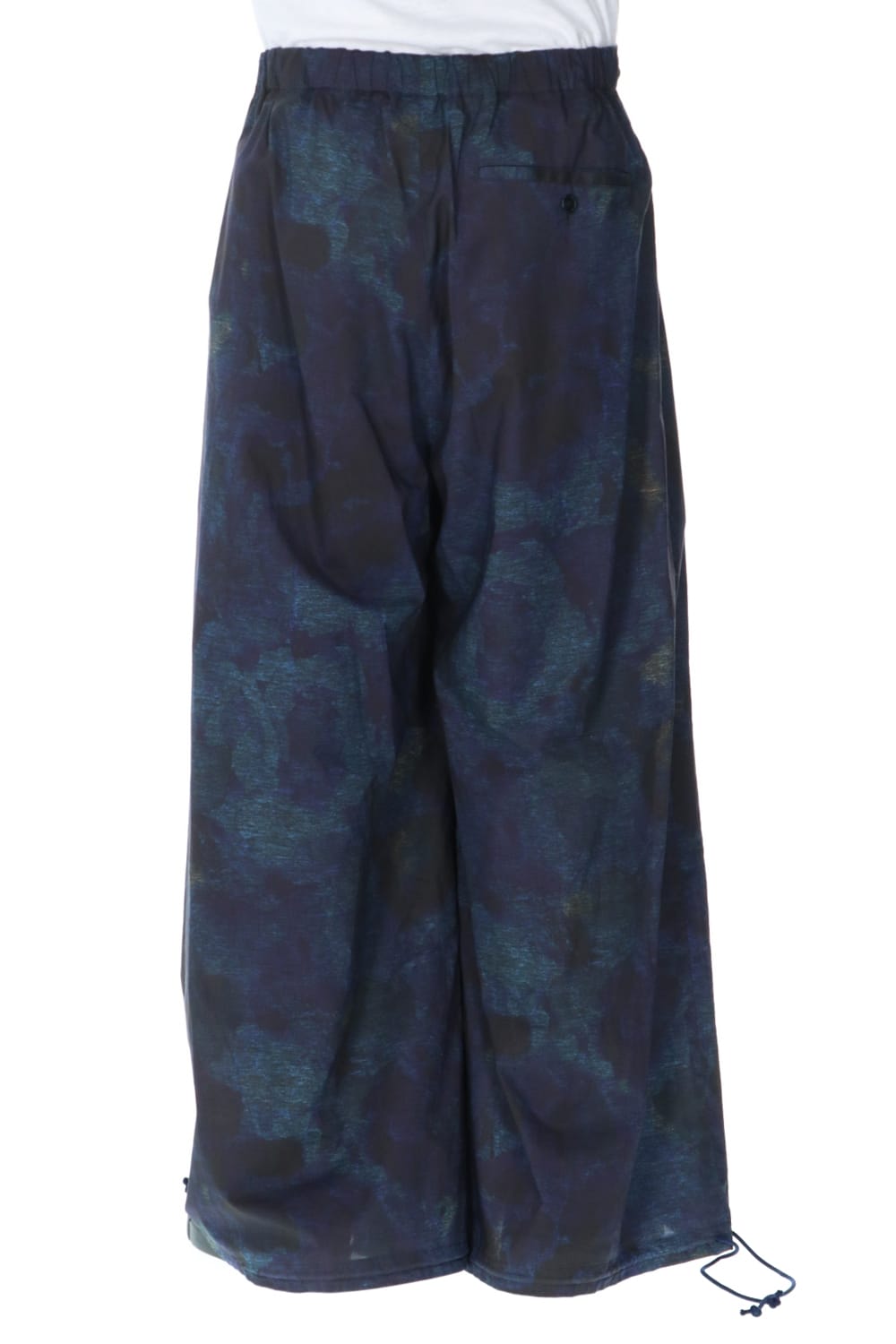 Thai style Balloon pants (Flower print) Dark Blue