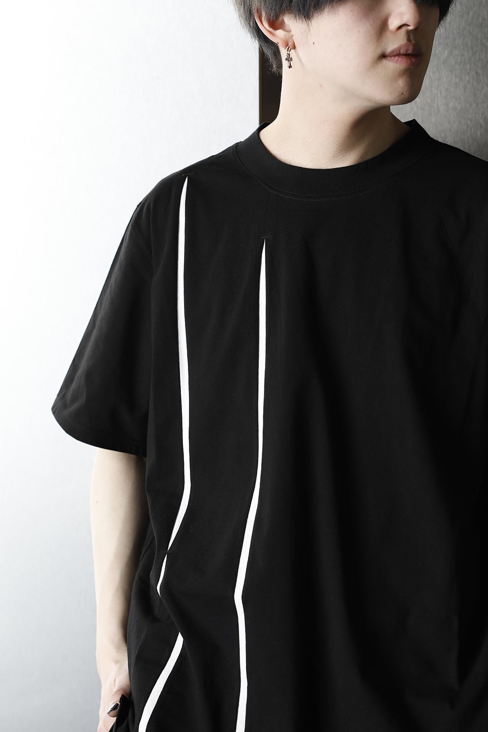 Cutting Blade Short Sleeves Cut Sew Black