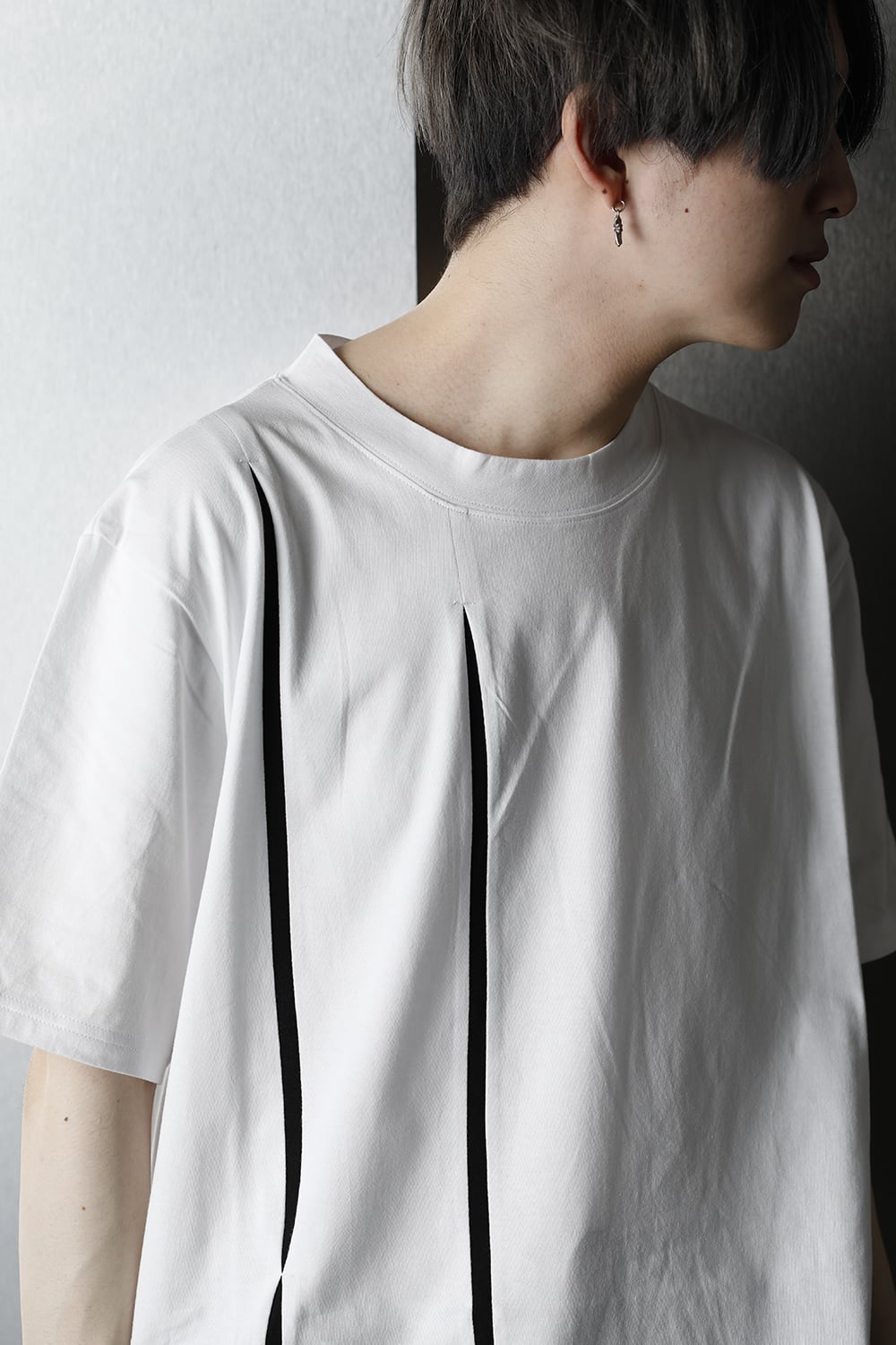 Cutting Blade Short Sleeves Cut Sew White