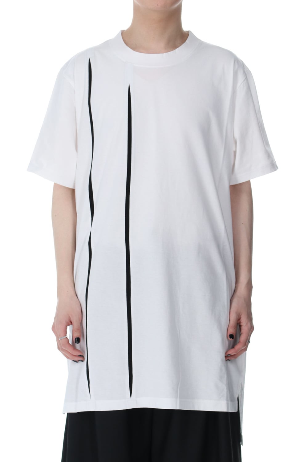 Cutting Blade Short Sleeves Cut Sew White