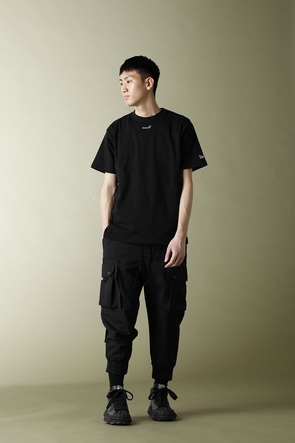 New Era × Ground Y Logo Cotton Tee